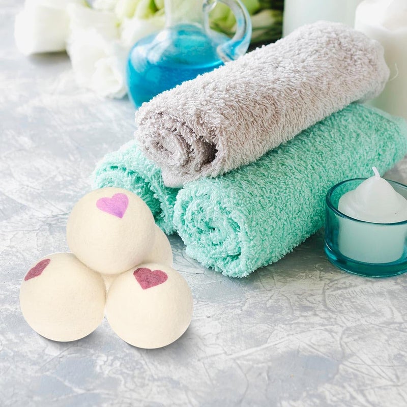 Wool Dryer Balls Reusable Natural Fabric Softener 100% New Zealand Wool Balls for Dryer Reduce Clothing Wrinkles and Saves Drying Time - Image 5